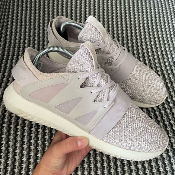 adidas Shoes - Adidas Tubular knit lavender purple sneaker women’s shoe size 9.5 fits like 10